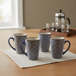 Porcelain Mug Set - 4 Pcs